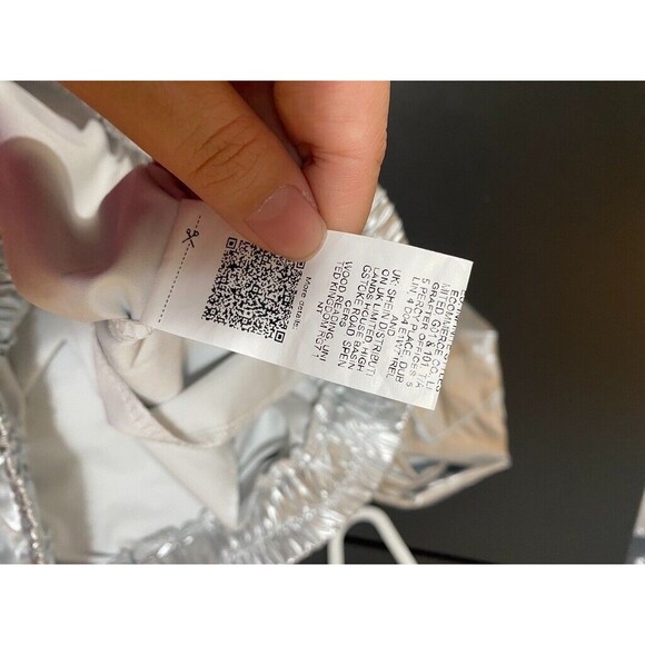 ROMWE Grunge Punk Men's Drawstring Belt Pu Leather Utility Cargo Pants SILVER - Picture 12 of 16